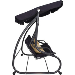 Садовые качели Springos Linda GS0016 (Black) Thumb