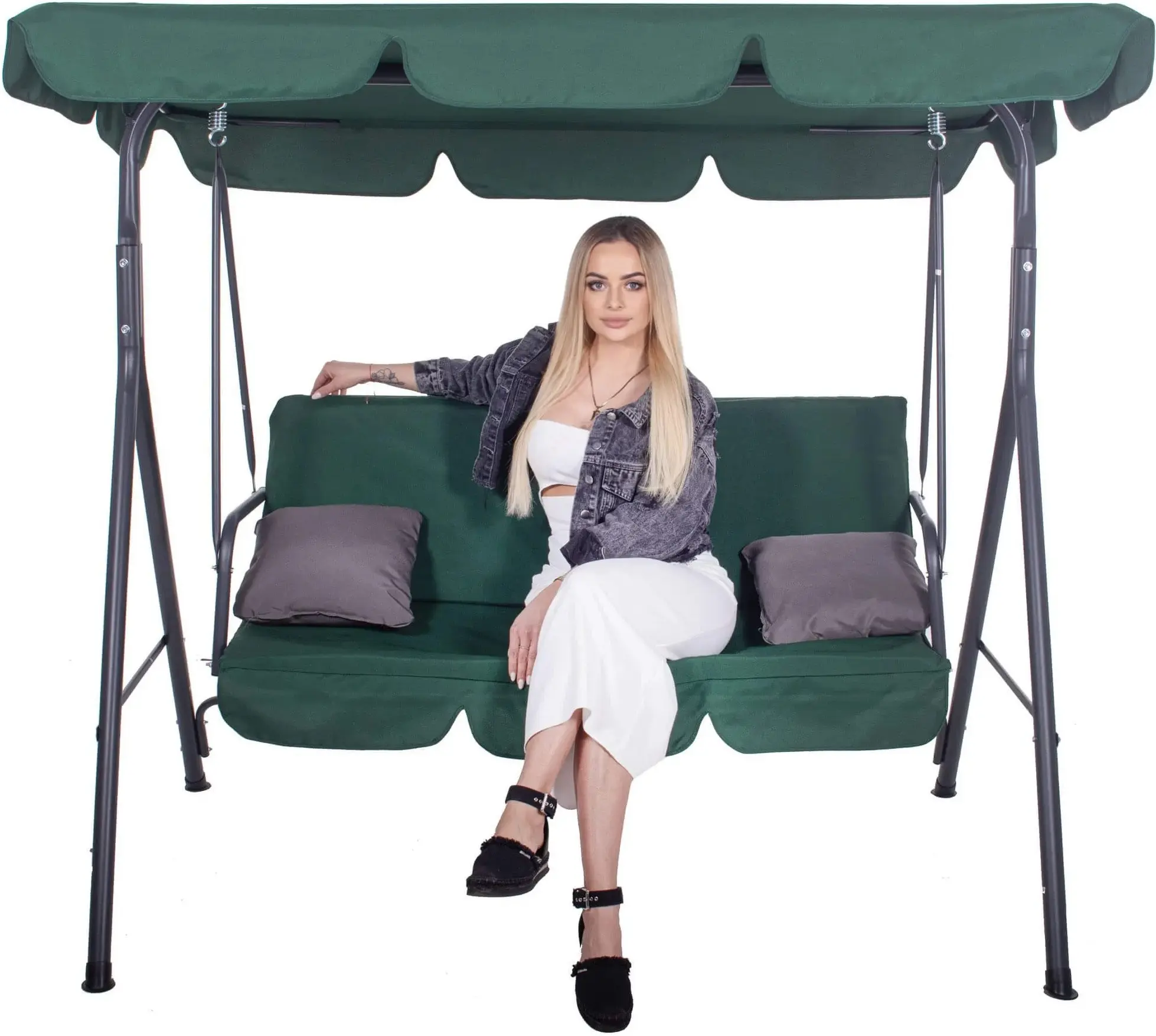 Садовые качели Springos Luna GS0029 (Green) - 3
