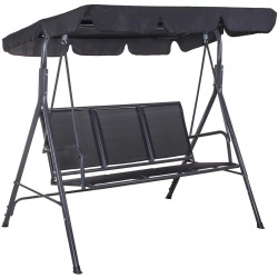 Садовые качели Springos Palermo GS0010 (Black) Thumb