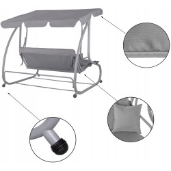 Садовые качели Springos Venezia GS0015 (Gray) Thumb