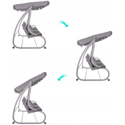 Садовые качели Springos Venezia GS0015 (Gray) Thumb