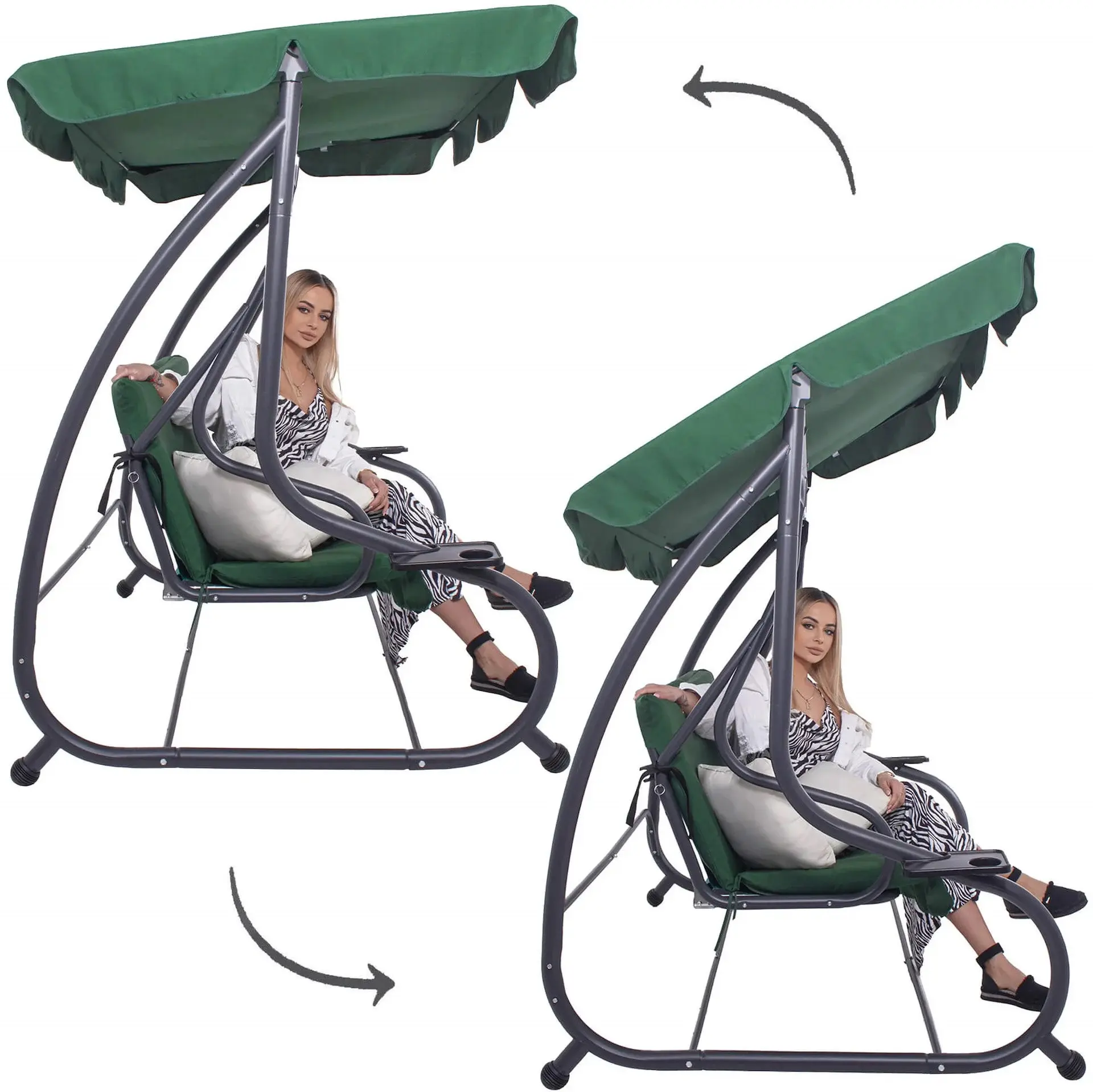 Садовые качели Springos Venezia GS0028 (Green) - 4