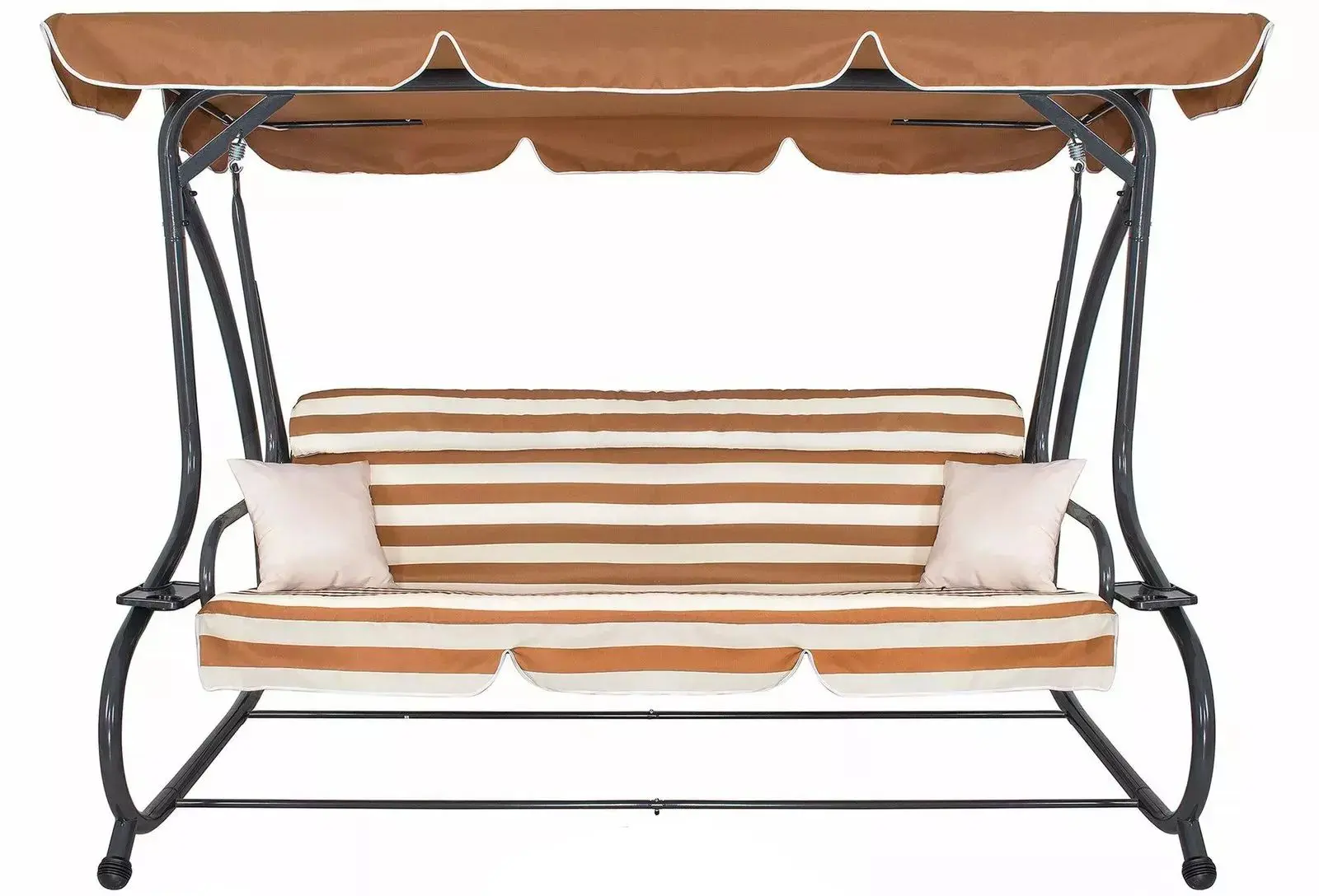 Скамья-качели с тентом Springos Alina GS0017 (Brown) - 2