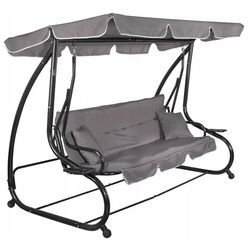 Скамья-качели с тентом Springos Linda GS0003 (Grey) Thumb