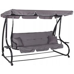 Скамья-качели с тентом Springos Linda GS0003 (Grey)