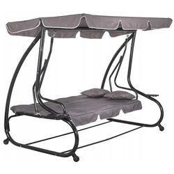 Скамья-качели с тентом Springos Linda GS0003 (Grey) Thumb