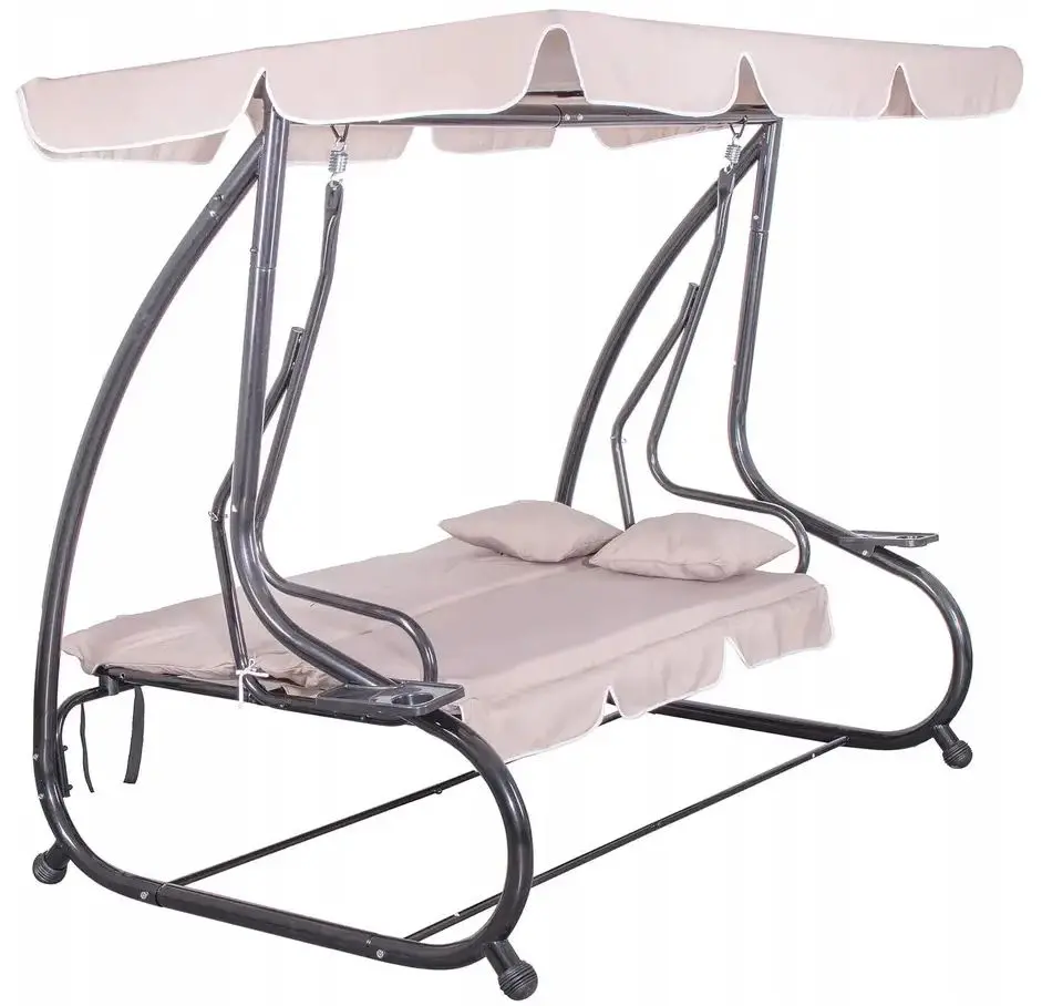 Скамья-качели с тентом Springos Venezia GS0006 (Cream) - 3