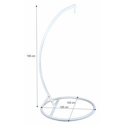 Cadru pentru fotoliu balansoar Tempo Kondela Otan New Typ 2 (White) Thumb