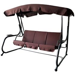 Скамья-качели с тентом Tempo Kondela Eilana (Brown/Dark Grey) Thumb