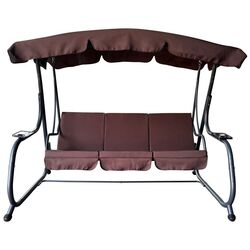 Скамья-качели с тентом Tempo Kondela Eilana (Brown/Dark Grey) Thumb