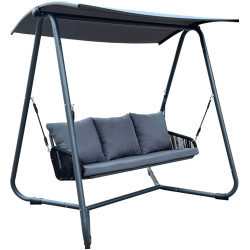 Scaun balansoar cu copertina Tempo Kondela Jaira (Gray/Dark Gray) Thumb