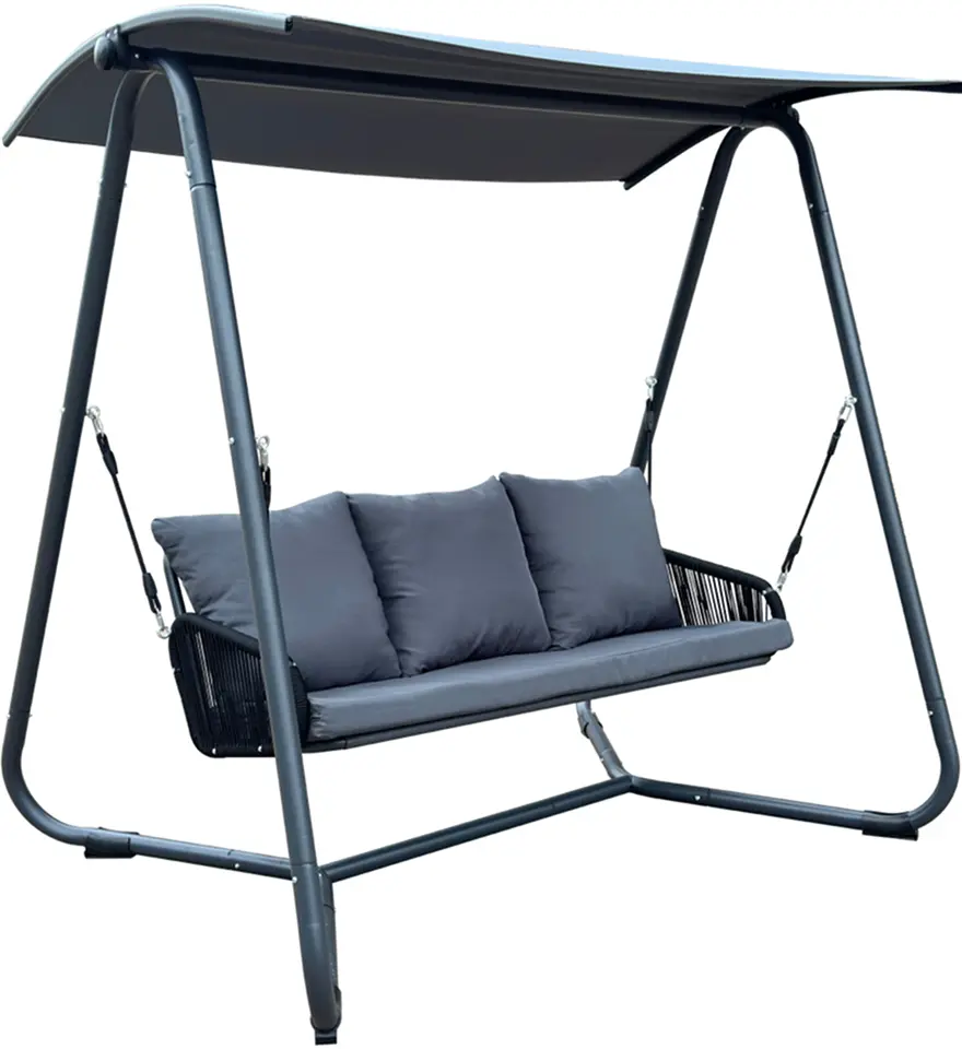 Scaun balansoar cu copertina Tempo Kondela Jaira (Gray/Dark Gray)