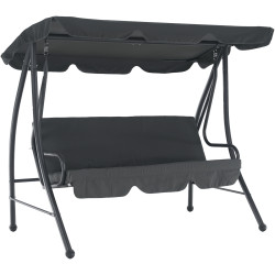 Scaun balansoar cu copertină Tempo Kondela Kemi (Gray) Thumb