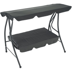 Scaun balansoar cu copertină Tempo Kondela Kemi (Gray) Thumb