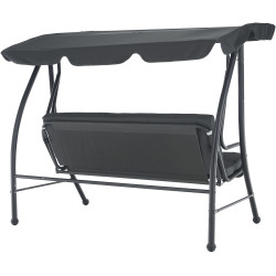 Scaun balansoar cu copertină Tempo Kondela Kemi (Gray) Thumb