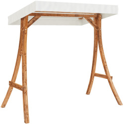 Садовые качели с тентом VidaXL 3200625 (Natural/Cream) Thumb