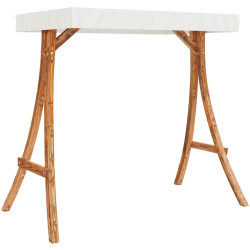 Садовые качели с тентом VidaXL 3200625 (Natural/Cream) Thumb