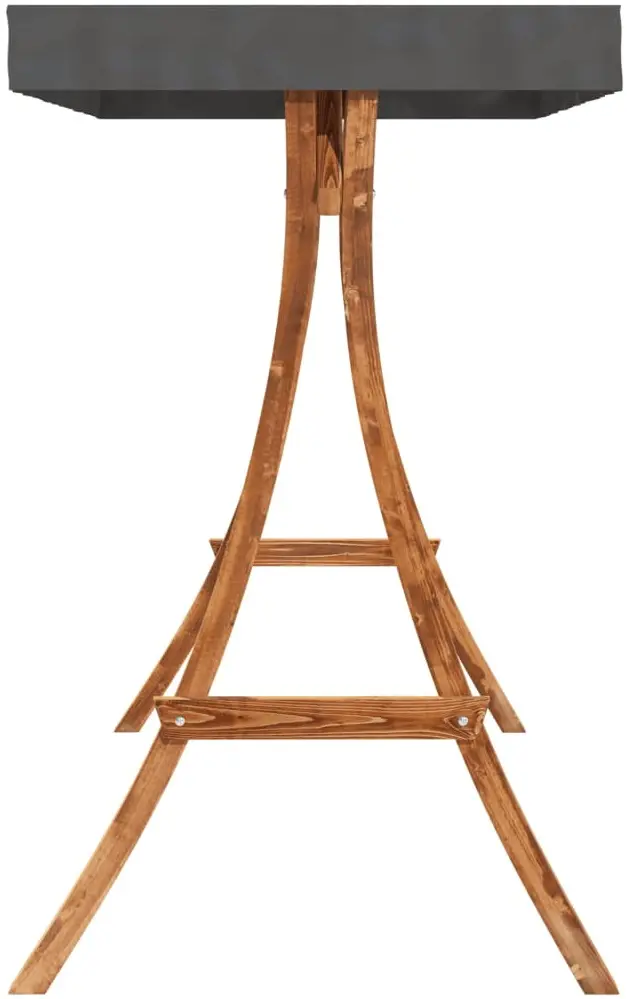 Садовые качели с тентом VidaXL 3200626 (Natural/Anthracite) - 6