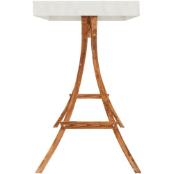 Садовые качели с тентом VidaXL 3200629 (Natural/Cream) Thumb