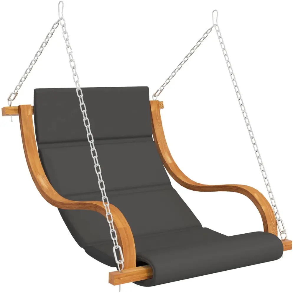 Садовые качели с тентом VidaXL 3200630 (Natural/Anthracite) - 3