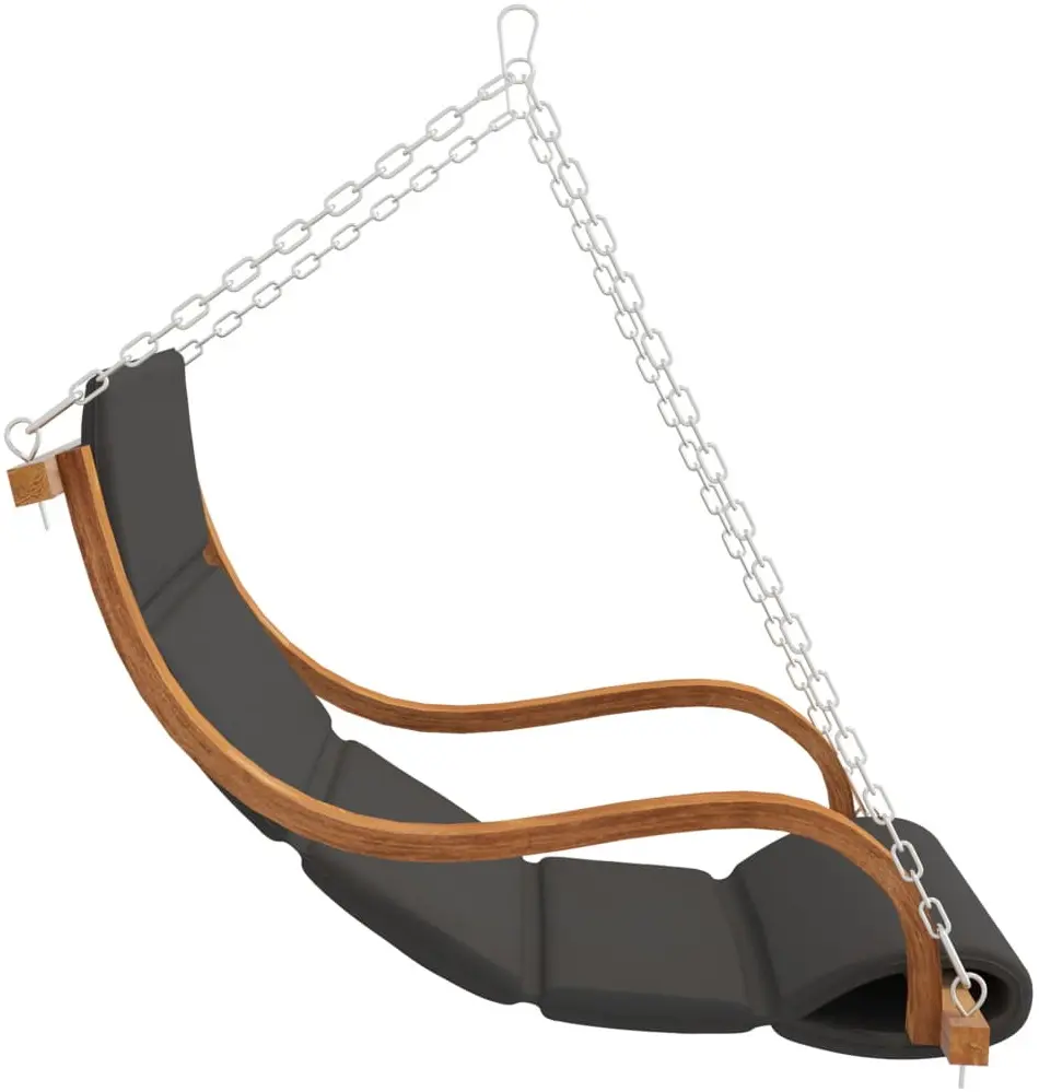 Садовые качели с тентом VidaXL 3200630 (Natural/Anthracite) - 4