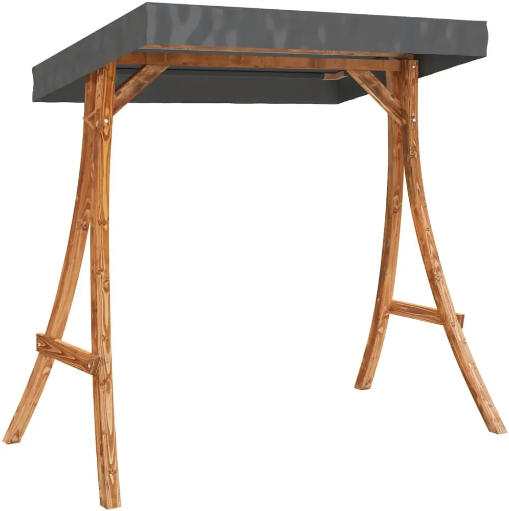 Садовые качели с тентом VidaXL 3200630 (Natural/Anthracite) - 5