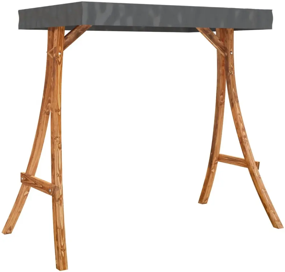 Садовые качели с тентом VidaXL 3200630 (Natural/Anthracite) - 7