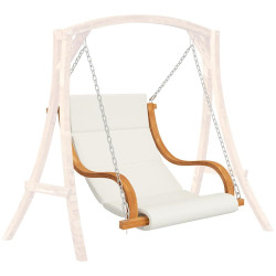 Садовые качели VidaXL 313941 (Cream/Natural) Thumb