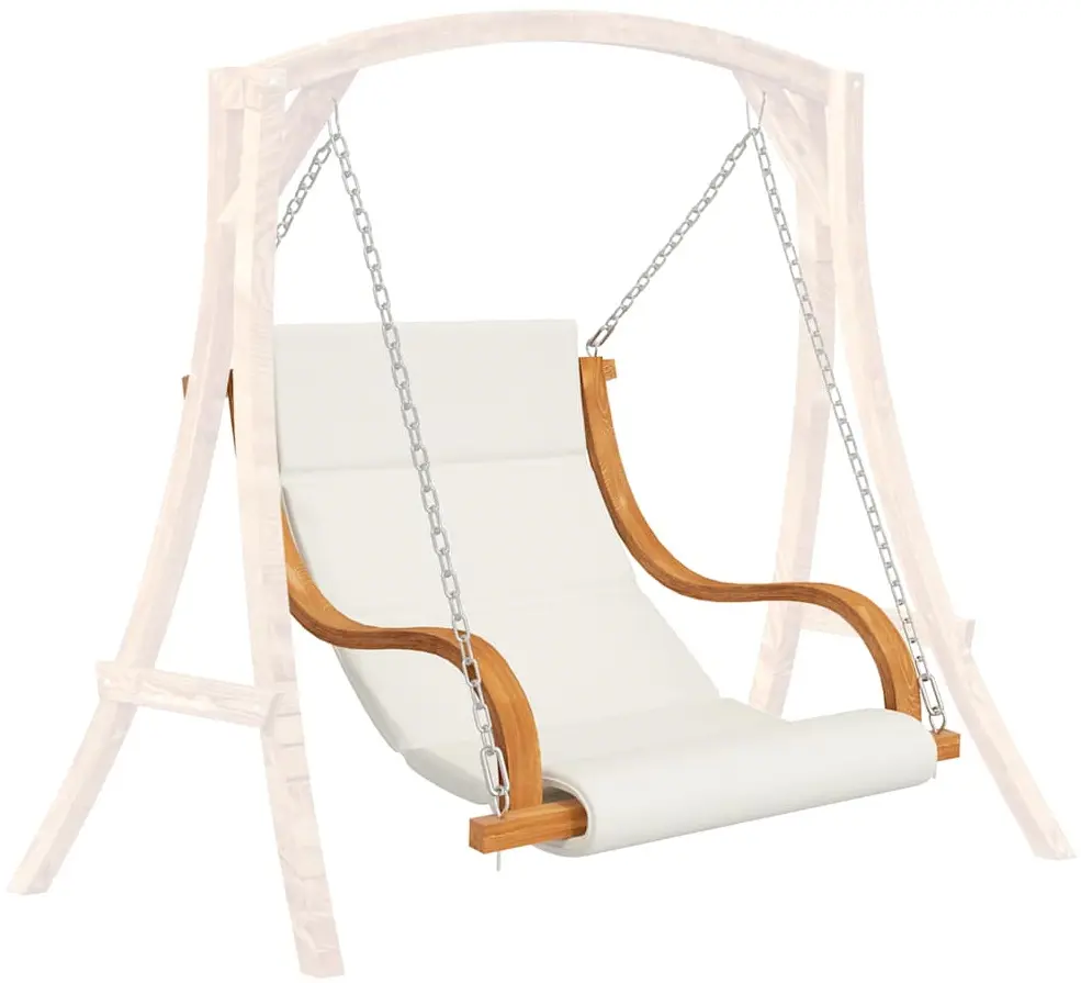 Садовые качели VidaXL 313941 (Cream/Natural) - 2