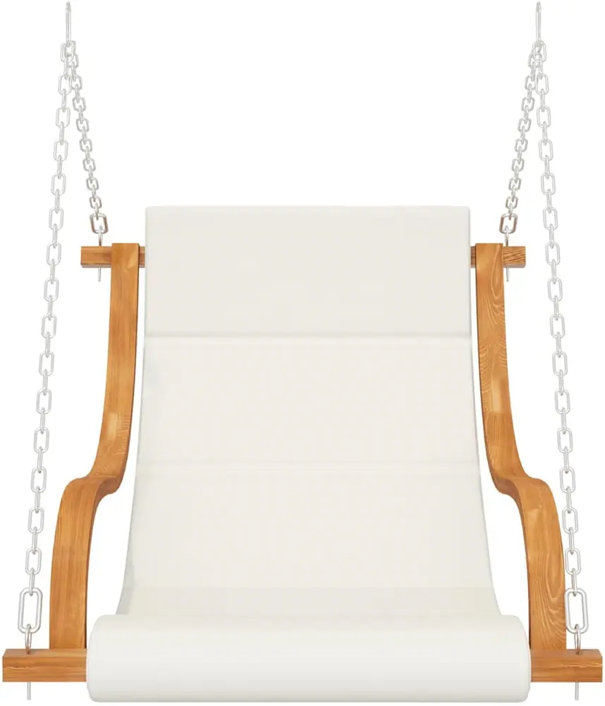 Садовые качели VidaXL 313941 (Cream/Natural) - 5