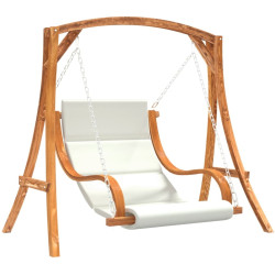 Садовые качели VidaXL 3200617 (Natural/Cream) Thumb