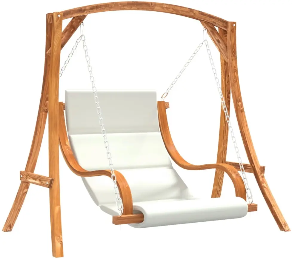 Садовые качели VidaXL 3200617 (Natural/Cream) - 2