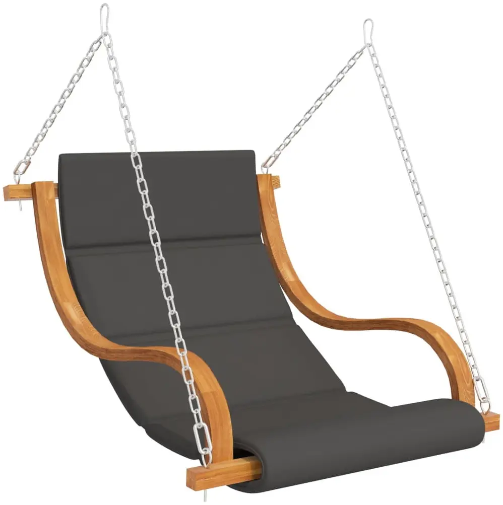 Садовые качели VidaXL 3200618 (Natural/Antrhracite) - 3