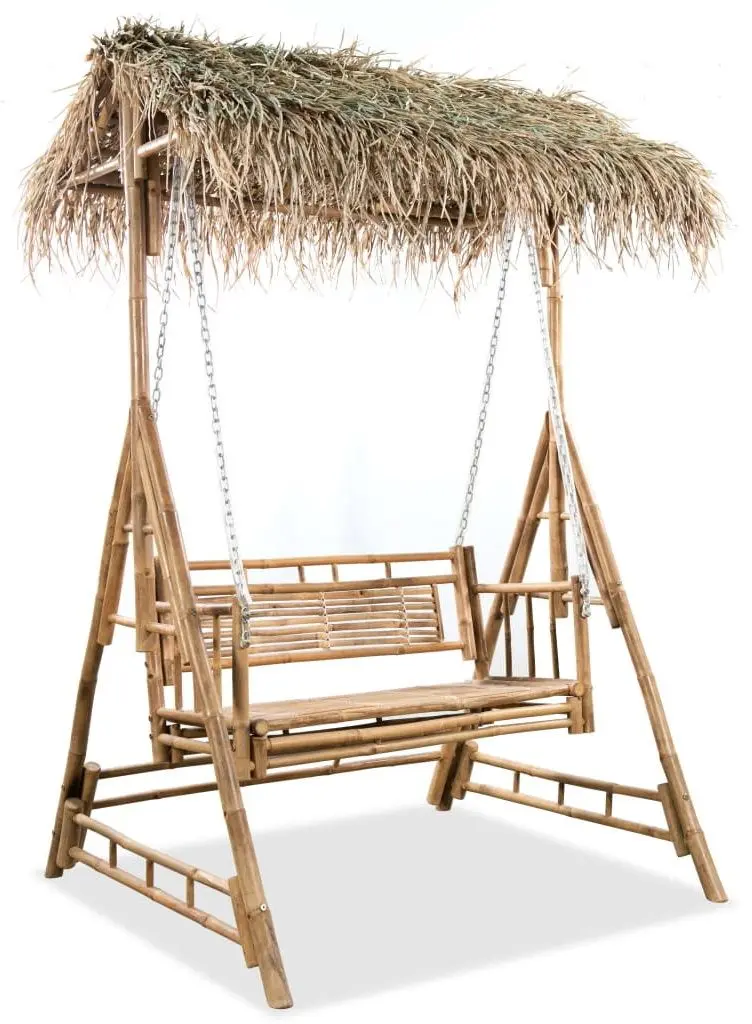 Скамья-качели с навесом VidaXL 43712 (Natural) - 2