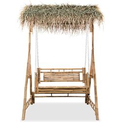 Скамья-качели с навесом VidaXL 43712 (Natural) Thumb