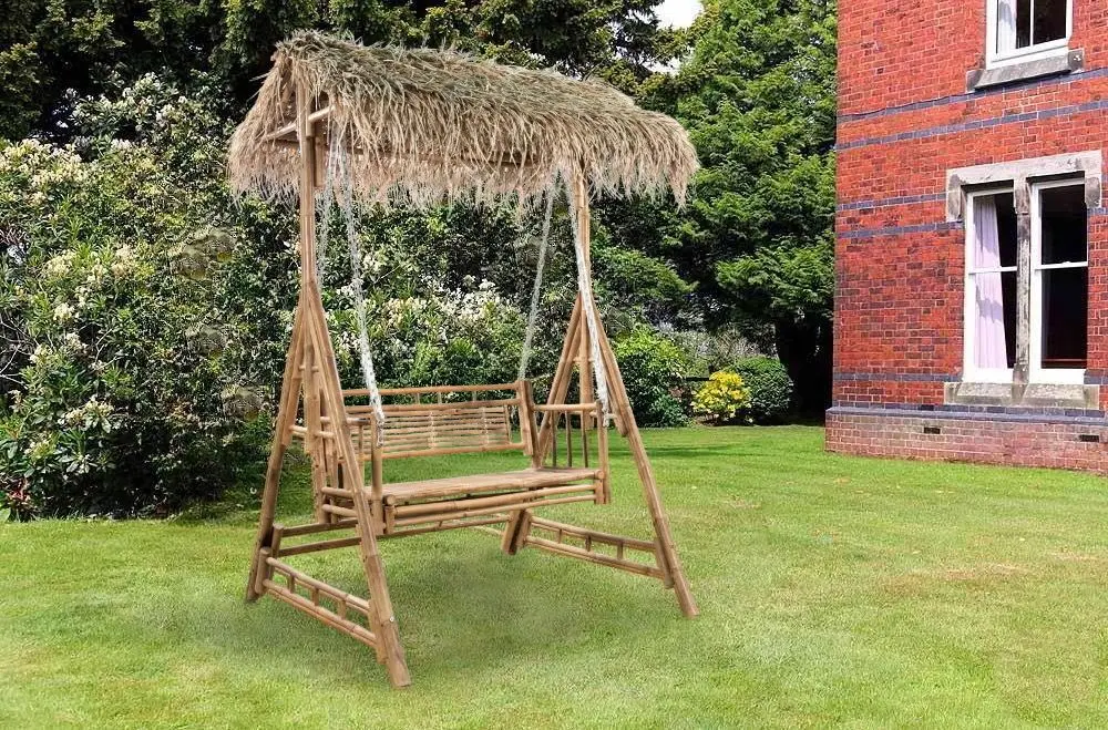 Скамья-качели с навесом VidaXL 43712 (Natural)