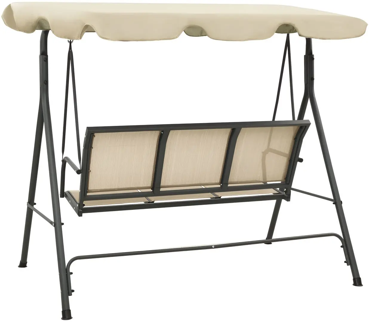 Скамья-качели с тентом VidaXL 313325 (Sand/Anthracite)