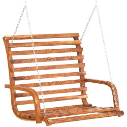 Скамья-качели с тентом VidaXL 3200627 (Natural/Cream) Thumb