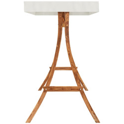 Скамья-качели с тентом VidaXL 3200627 (Natural/Cream) Thumb