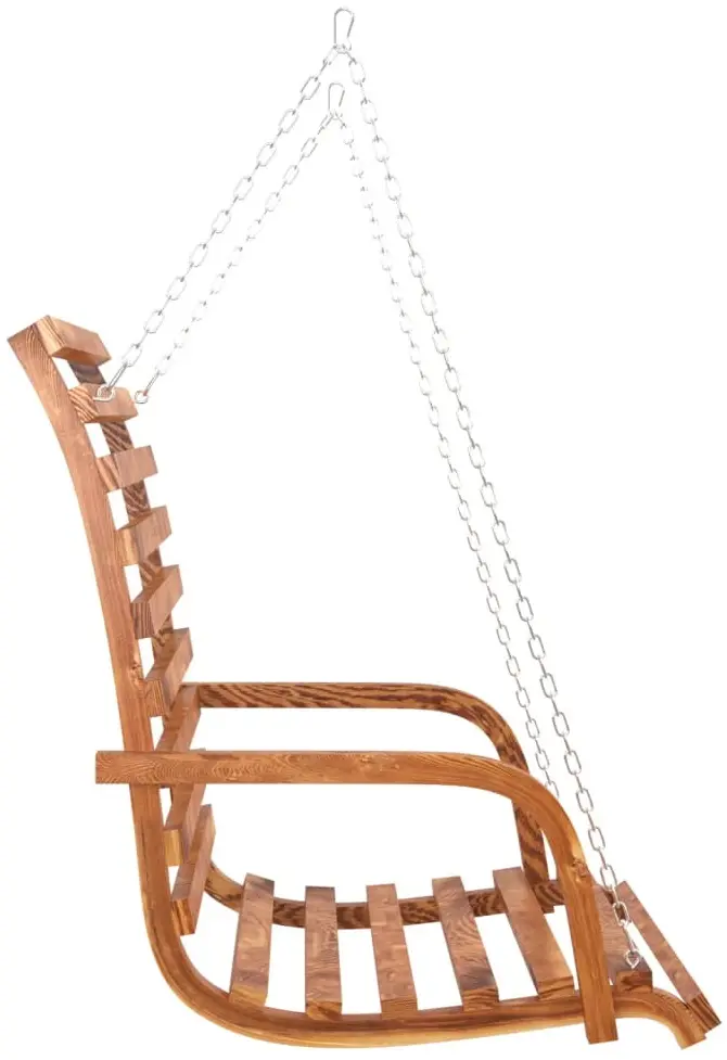 Скамья-качели с тентом VidaXL 3200628 (Natural/Anthracite) - 4