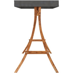 Скамья-качели с тентом VidaXL 3200628 (Natural/Anthracite) Thumb