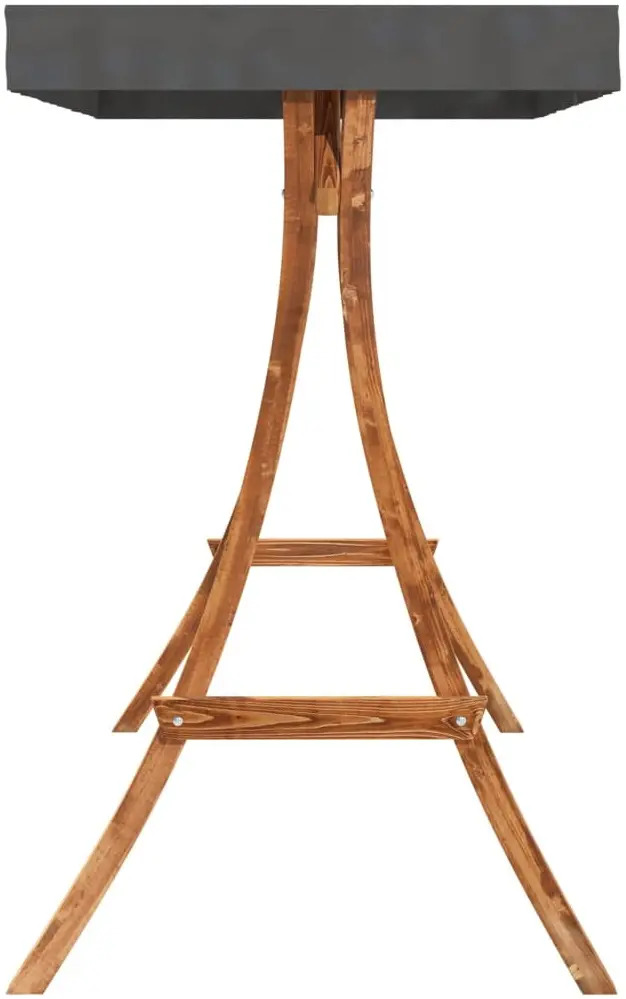 Скамья-качели с тентом VidaXL 3200628 (Natural/Anthracite) - 6