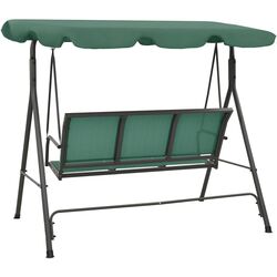 Скамья-качели с тентом vidaXL 363323 (Green) Thumb