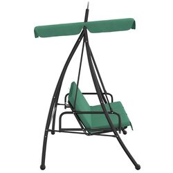 Scaun balansoar cu tent VidaXL 363331 (Green/Black) Thumb