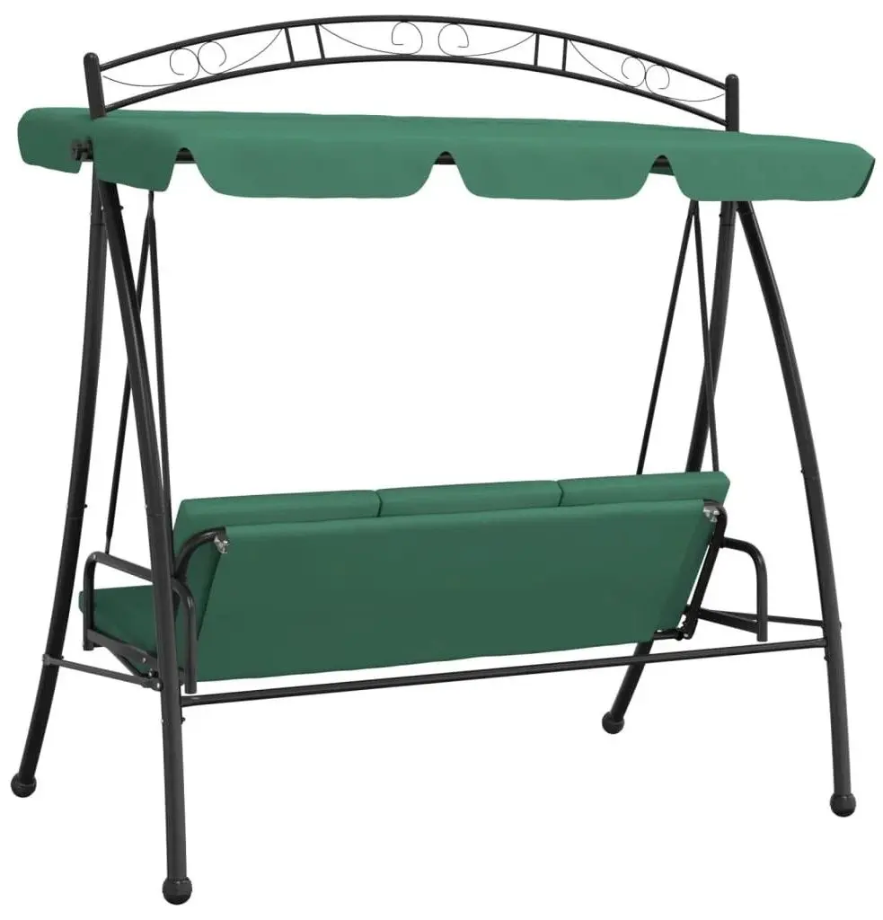Scaun balansoar cu tent VidaXL 363331 (Green/Black)
