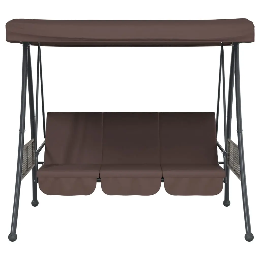 Скамья-качели с тентом VidaXL 4008897 (Brown) - 3
