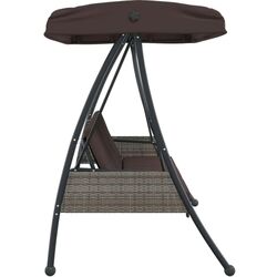 Скамья-качели с тентом VidaXL 4008897 (Brown) Thumb