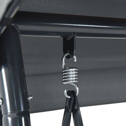 Scaun balansoar cu copertină VidaXL 4008898 (Grey) Thumb