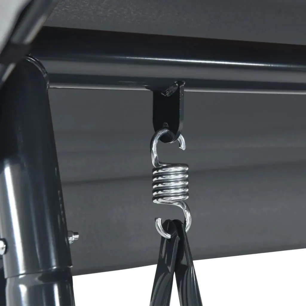 Scaun balansoar cu copertină VidaXL 4008898 (Grey) - 7