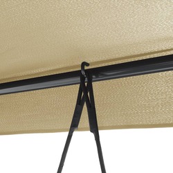 Scaun balansoar cu copertină VidaXL 4008899 (Sand) Thumb